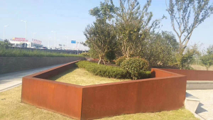 渝中耐候钢挡土墙